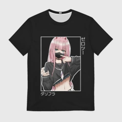 Мужская футболка 3D Zero Two