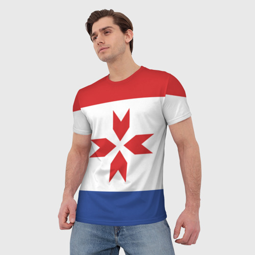 Мужская футболка 3D Мордовия, цвет 3D печать - фото 3