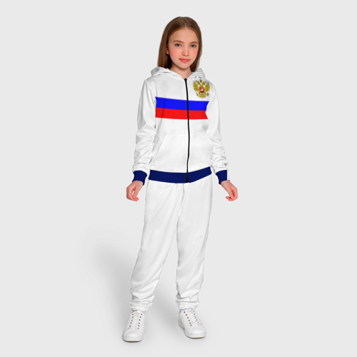Детский 3D костюм с принтом Сборная России 2021, вид сбоку #3