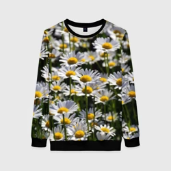 Женский свитшот 3D Ромашки