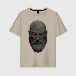 Женская футболка хлопок Oversize Kratos art