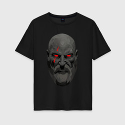 Женская футболка хлопок Oversize Kratos art