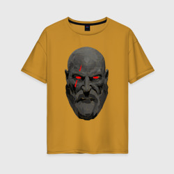 Женская футболка хлопок Oversize Kratos art