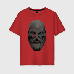 Женская футболка хлопок Oversize Kratos art