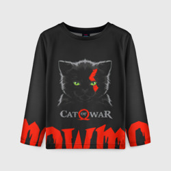 Детский лонгслив 3D Cat of war