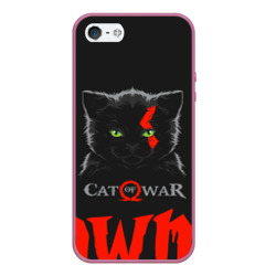 Чехол для iPhone 5/5S матовый Cat of war