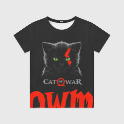Детская футболка 3D Cat of war