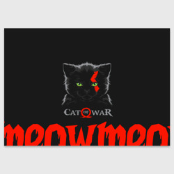 Поздравительная открытка Cat of war