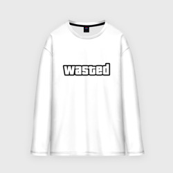 Мужской лонгслив oversize хлопок Wasted