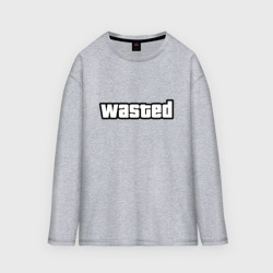 Женский лонгслив oversize хлопок Wasted