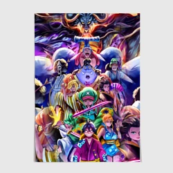 Постер One piece Ван Пис персонажи