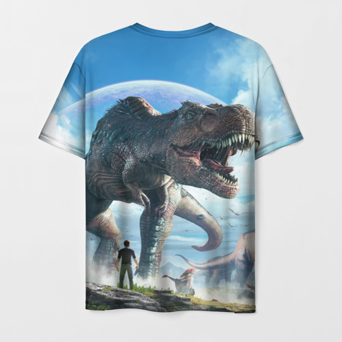 Мужская футболка 3D с принтом Ark Survival Evolved, вид сзади #1