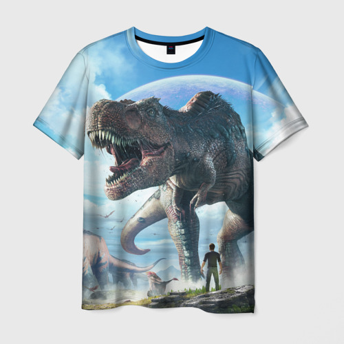 Мужская футболка 3D с принтом Ark Survival Evolved, вид спереди #2