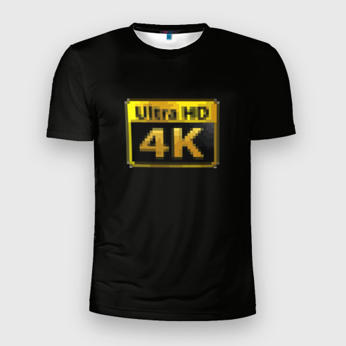 Мужская футболка 3D Slim с принтом UltraHD, вид спереди #2