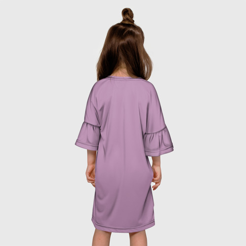 Детское платье 3D с принтом Tsukasa, вид сзади #2