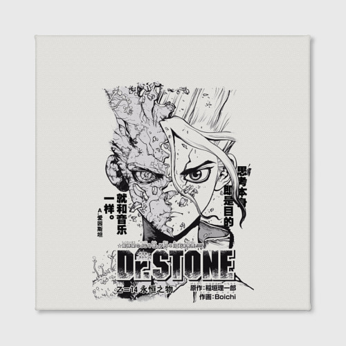 Холст квадратный Dr. Stone Senkuu, цвет 3D печать - фото 2