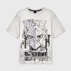 Женская футболка oversize 3D Dr. Stone Senkuu