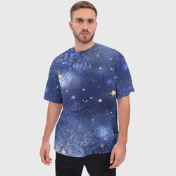 Мужская футболка oversize 3D Небо в стиле Стимпанк - фото 2