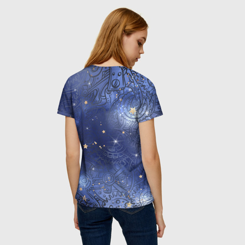 Женская футболка 3D Небо в стиле Стимпанк, цвет 3D печать - фото 4