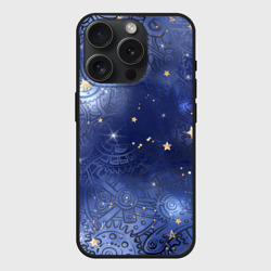 Чехол силиконовый для Apple iPhone 15 Pro матовый Небо в стиле Стимпанк
