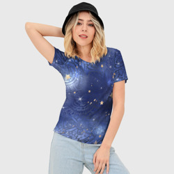 Женская футболка 3D Slim Небо в стиле Стимпанк - фото 2