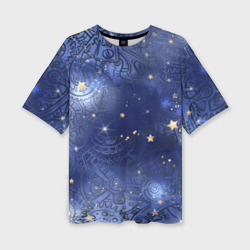 Женская футболка oversize 3D Небо в стиле Стимпанк