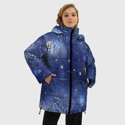 Женская зимняя куртка Oversize Небо в стиле Стимпанк - фото 2