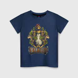 Детская футболка хлопок Valheim рыцарь и львы