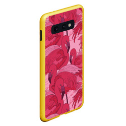 Чехол для Samsung S10E Розовые фламинго - фото 2