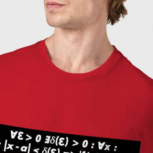 Мужская футболка хлопок Определение в кванторах, цвет красный - фото 6