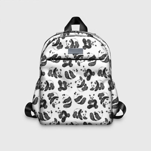 Детский рюкзак 3D Акварельные панды паттерн