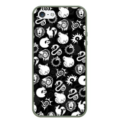 Чехол для iPhone 5/5S матовый Seven deadly sins символы