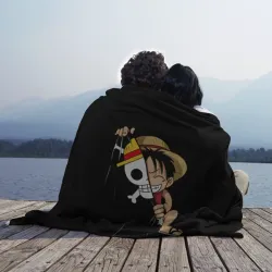 Плед 3D One piece Луффи череп символ - фото 2