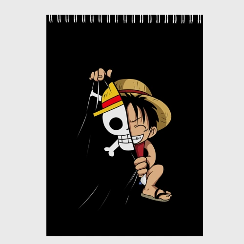 Скетчбук One piece Луффи череп символ