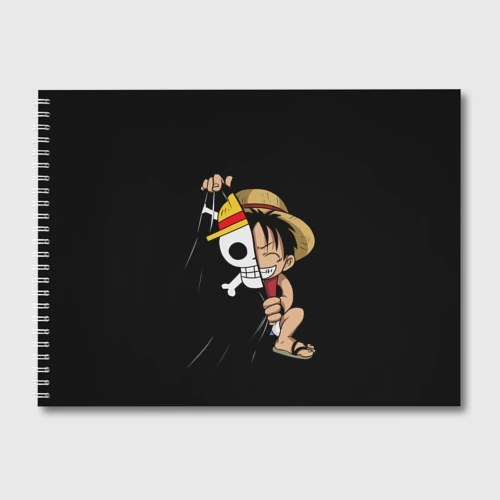 Альбом для рисования One piece Луффи череп символ