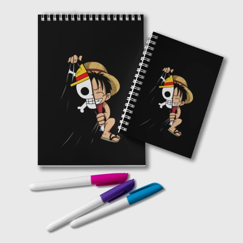 Блокнот One piece Луффи череп символ