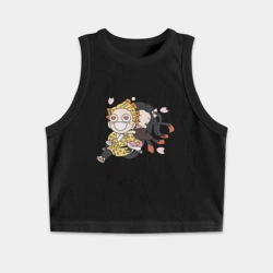 Женская укороченная майка-топ хлопок Зеницу и Незука