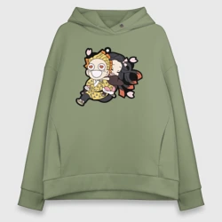 Женское худи Oversize хлопок Зеницу и Незука