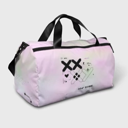 Сумка спортивная 3D Printstream style Поток информации Белизна 0.1,Чернота 0.5,Перламутр 1