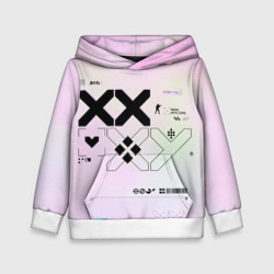 Детская толстовка 3D Printstream style Поток информации Белизна 0.1,Чернота 0.5,Перламутр 1