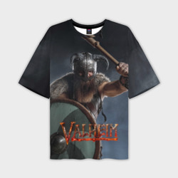 Мужская футболка oversize 3D Viking valheim