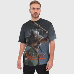 Мужская футболка oversize 3D Viking valheim - фото 2