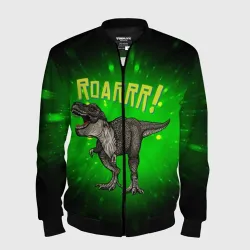 Мужской бомбер 3D Roarrr! Динозавр T-rex