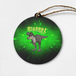Деревянная игрушка круг Roarrr! Динозавр T-rex