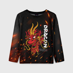 Детский лонгслив 3D Dragon огненный дракон
