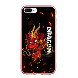Чехол для iPhone 7Plus/8 Plus матовый Dragon огненный дракон