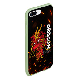 Чехол для iPhone 7Plus/8 Plus матовый Dragon огненный дракон - фото 2