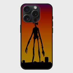 Чехол силиконовый для Apple iPhone 15 Pro Мax матовый Сиреноголовый монстр