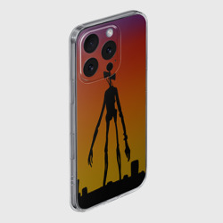 Чехол для iPhone 16 Pro силиконовый с защитой камеры Сиреноголовый монстр - фото 2