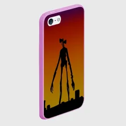 Чехол для iPhone 5/5S матовый Сиреноголовый монстр - фото 2
